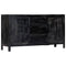Rustika Rowe -  Sideboard Black 147x40x80 cm Solid Mango Wood